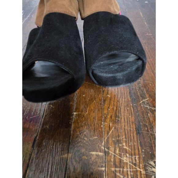 Pierre Hardy Suede Colorblock Colorful Heels Cut Out - Picture 7 of 16